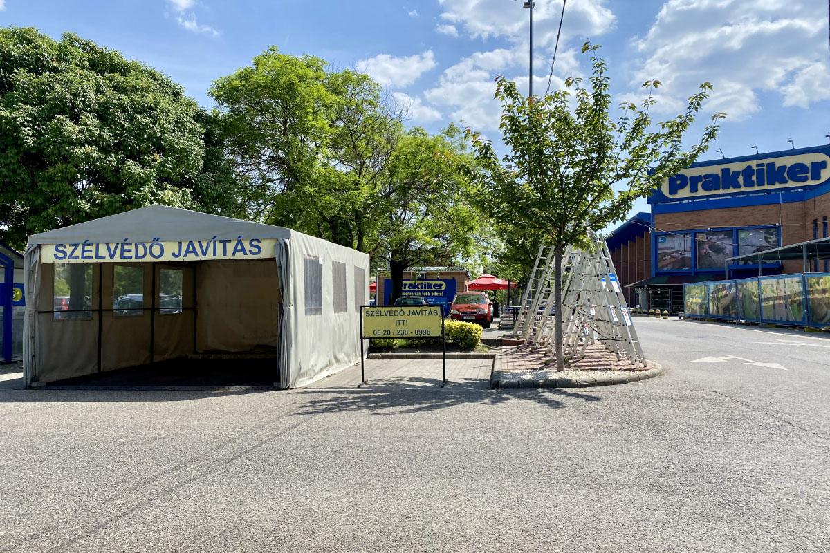 Bécsi út Praktiker, Üvegesprofesszor szélvédő javítás műhely